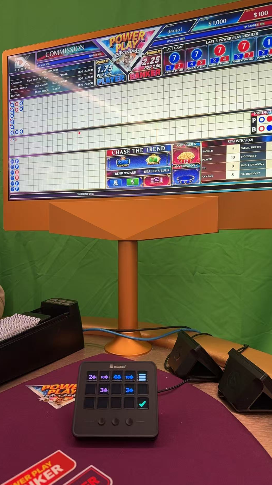 Streamdock Gambling Industry Console Place bets with one click and determine the banker or player.
